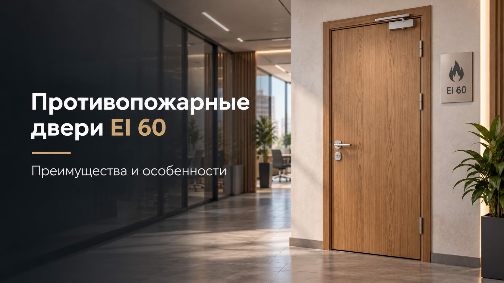 Противопожарные двери EI 60: особенности и преимущества