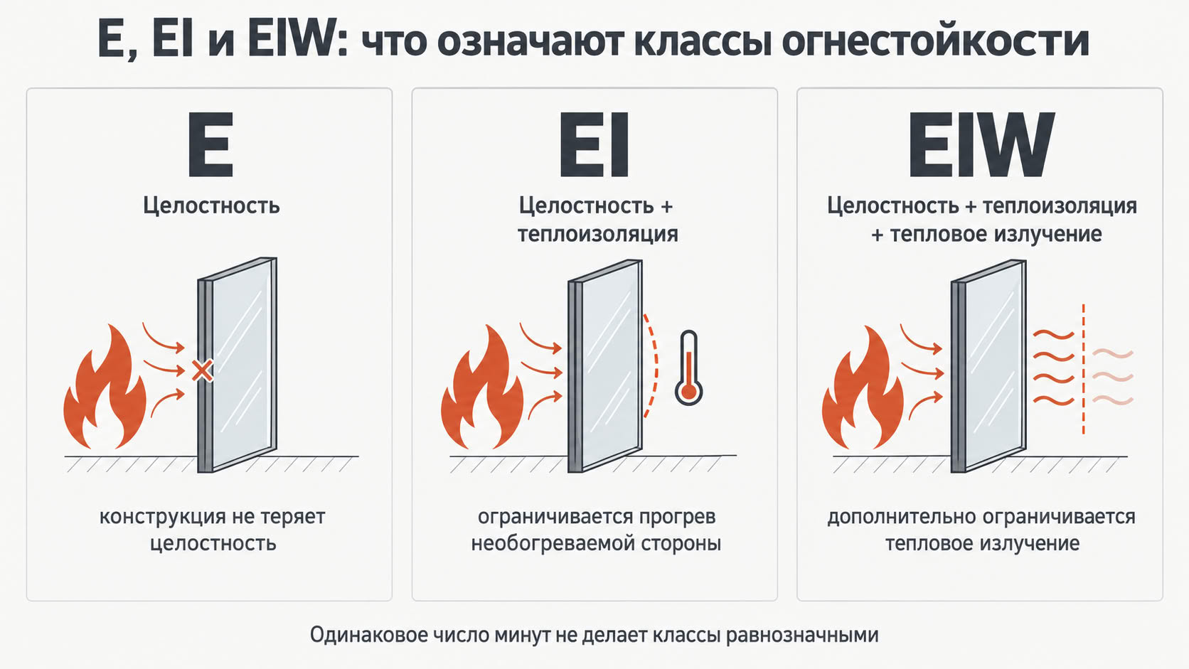 Почему E, EI и EIW нельзя считать одним и тем же